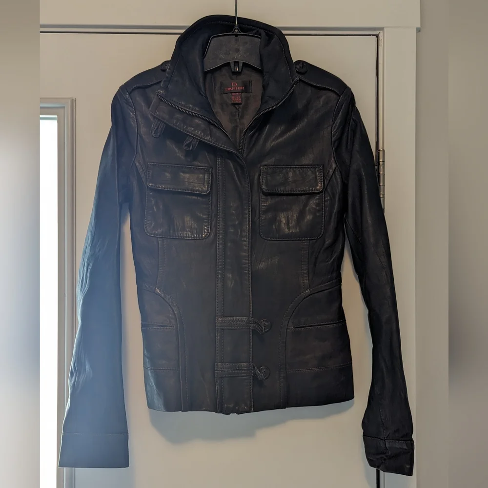 Danier Soft Distressed Leather Jacket - Picture 2 of 11